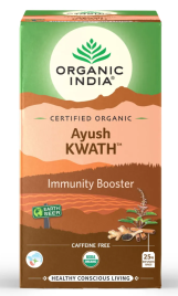 Чай травяной Аюш Кватх для иммунитета Органик Индия (Ayush Kwath Supports Immune System Organic India) 25 пакетиков