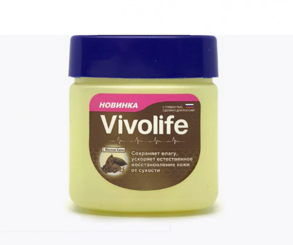 Вазелин с маслом какао для защиты кожи Виволайф (Vivolife Cocoa Butter) 122 мл