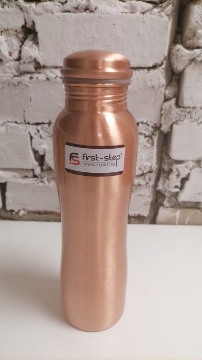 Медная бутылка (Copper water Bottle CURVED First Step) 1000 мл