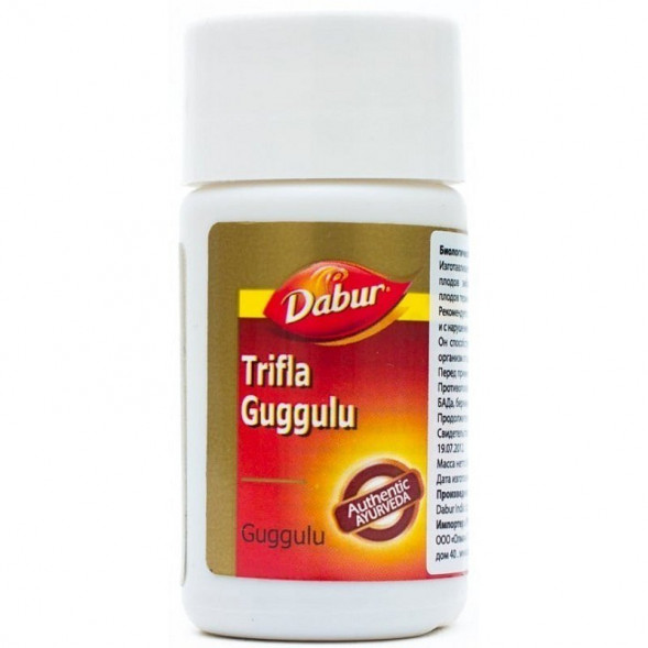 Трифала Гуггул Дабур (Triphala guggulu Dabur) 40 табл