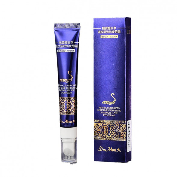 Крем для кожи вокруг глаз Ретинол и Кордицепс (Retinol Cordyceps light lines Tightening eye cream Da Mon) 20 г