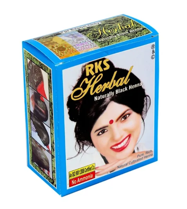 Хна индийская Натурально черная Хербал (Naturally Black Henna Herbal) 6x10 г