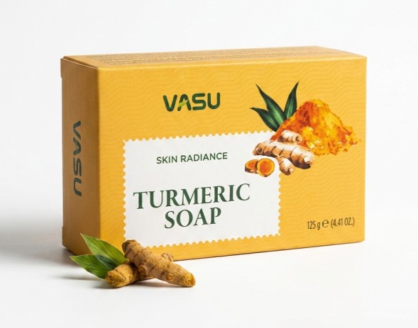 Мыло для лица и тела Куркума (Turmeric Soap Skin Radiance Vasu) 125 г