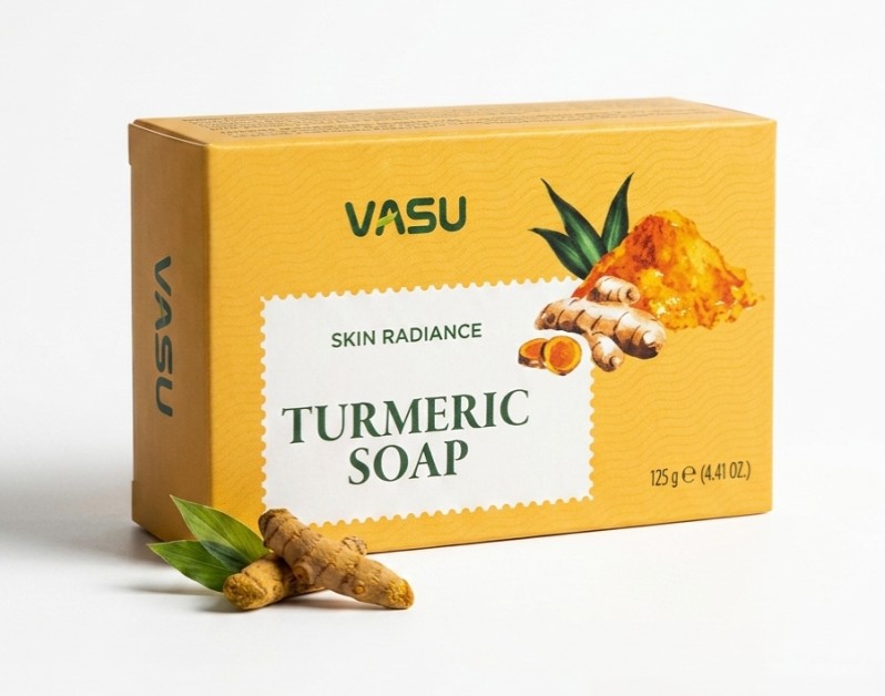 Мыло для лица и тела Куркума (Turmeric Soap Skin Radiance Vasu) 125 г