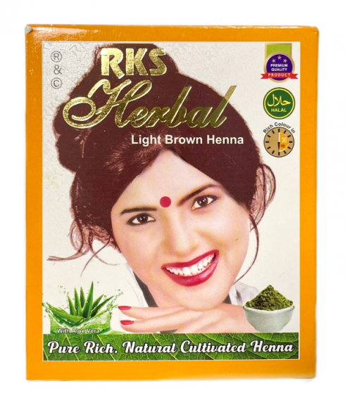 Хна индийская Светло-коричневая Хербал (Light Brown Henna Herbal) 6x10 г