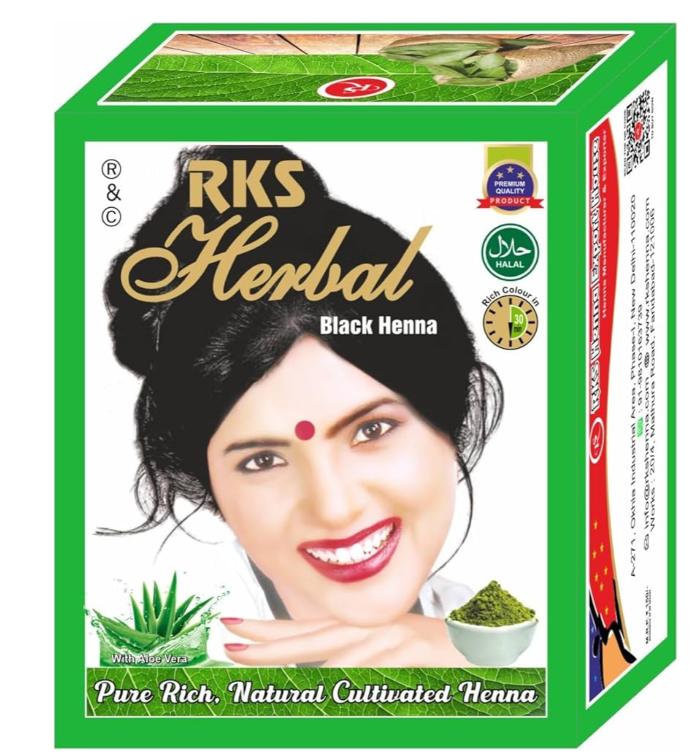 Хна индийская Черная Хербал (Black Henna Herbal) 6x10 г