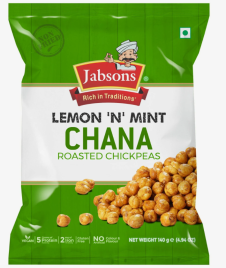 Нут обжаренный с лимоном и мятой (Roasted Chickpeas Lemon and Mint Jabsons) 140 г