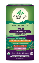Чай Тулси любимые вкусы Органик Индия (Tulsi Favourites Organic India) 25 пакетиков