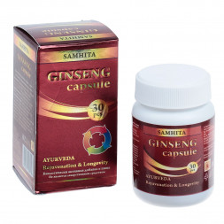 Женьшень капсулы омоложение и долголетие Самхита (Ginseng Capsule Samhita) 30 капсул