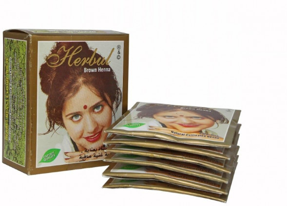 Хна индийская Коричневая Хербул (Herbul Brown Henna) 6x10 г