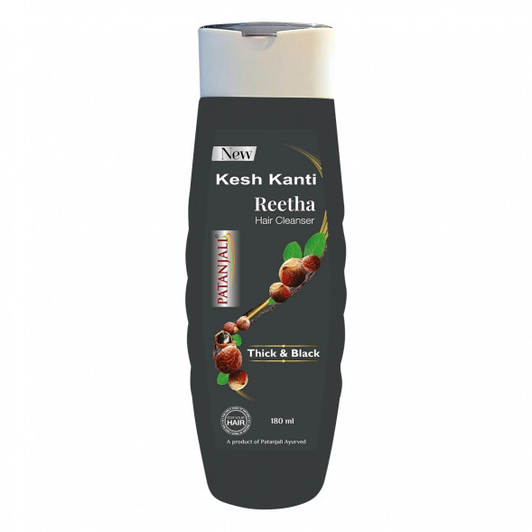 Шампунь для волос Ритха Патанджали (Kesh Kanti Hair Cleanser Reetha Kunkudukai Patanjali) 180 мл