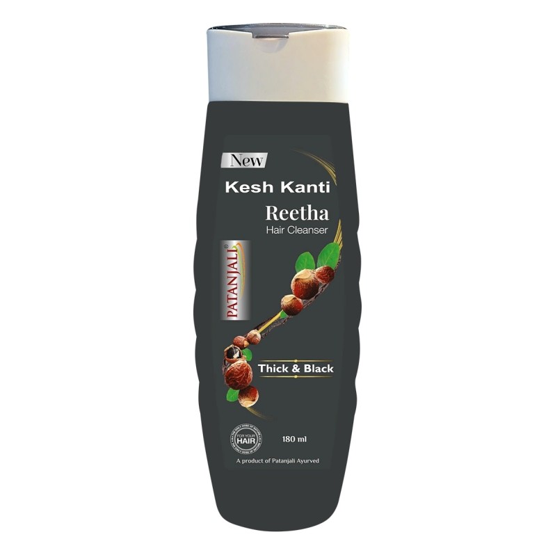Шампунь для волос Ритха Патанджали (Kesh Kanti Hair Cleanser Reetha Kunkudukai Patanjali) 180 мл