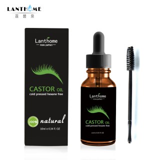 Масло касторовое для роста ресниц и бровей (Lanthome Castor Oil Cold pressed) 10 мл (кисточка в упаковке)
