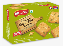УЦЕНКА! Печенье фисташковое СРОК ДО 09.2026 (Kaju Pista cookies Bikano) 200 г