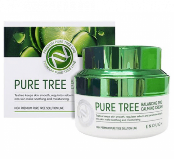 АКЦИЯ! Крем для лица успокаивающий (Pure Tree Balancing Pro Calming Cream Enough) 50 мл