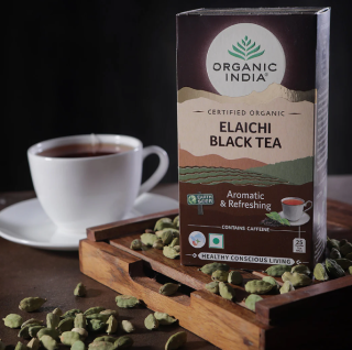 Чай черный с кардамоном Органик Индия (Elaichi Black Tea Organic India) 25 пакетиков
