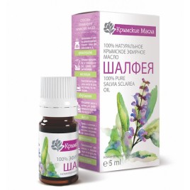 УЦЕНКА! Эфирное натуральное масло Шалфей Крымские масла СРОК ДО 07.2026 (Pure Salvia Sclarea Oil) 5 мл