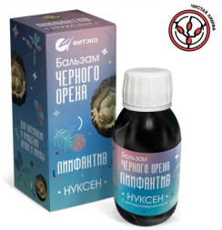 Бальзам Черного Ореха Нуксен Лимфактив для очищения крови и лимфы (Фитэко) 100 мл