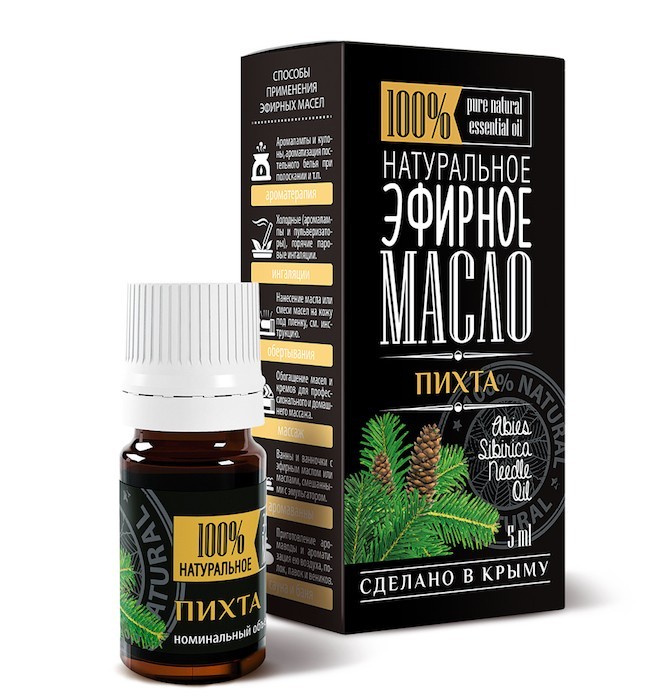 Эфирное натуральное масло Пихта Крымские масла (Abies Sibirica Needle Oil) 5 мл
