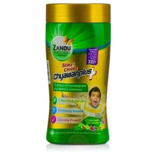 Чаванпраш Чаван Плюс Сона Чанди Занду (Zandu CHYAWANPLUS Sona Chandi) 450г