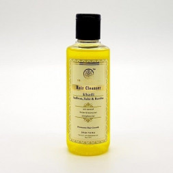 Шампунь Шафран, Туласи и Ритха Кхади (Shampoo Saffron, Tulsi, Reetha Khadi) 210 мл