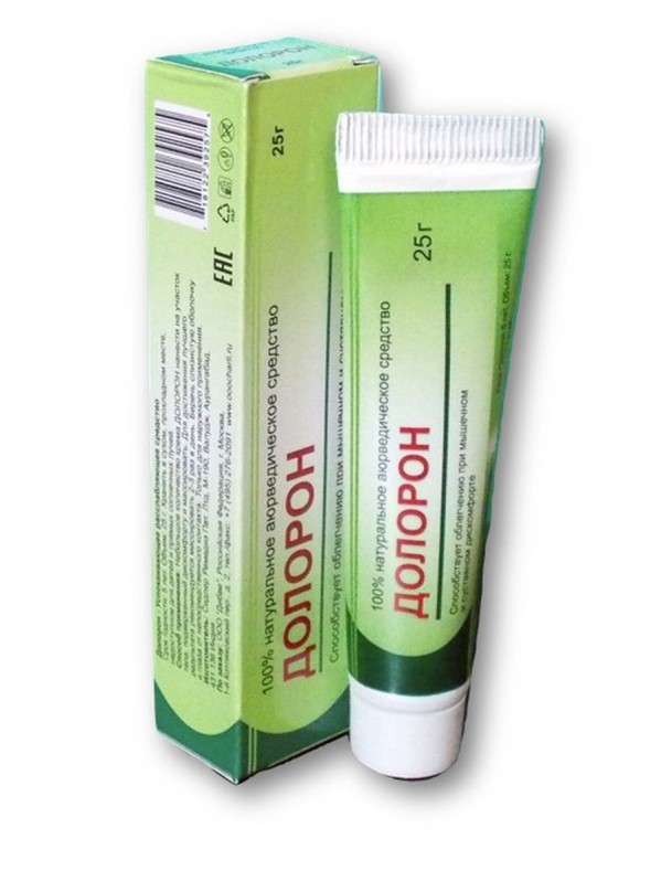 Долорон мазь успокаивающая, обезболивающая, противоотечная (Doloron) 25 г
