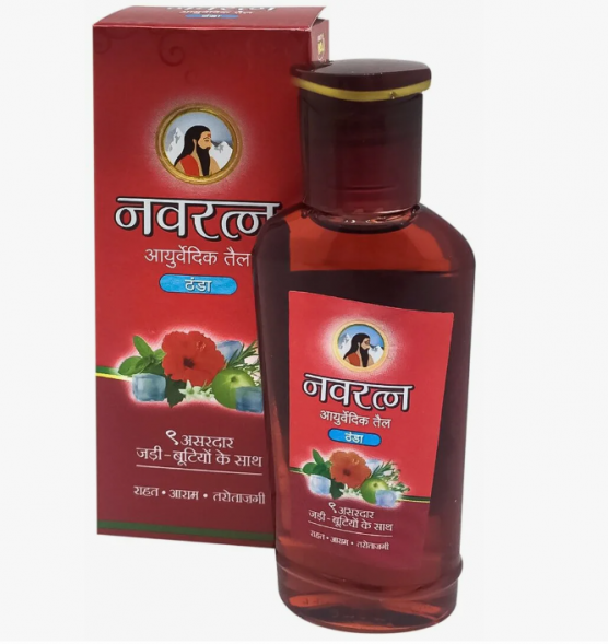 Масло для массажа тела и головы Навратна (Navratna Oil Himani) 45 мл