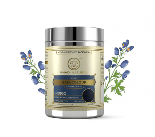Краска для волос Индиго Кхади (Herbal Hair Colour Indigo Khadi) 150 г — 