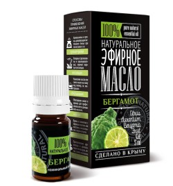 Эфирное натуральное масло Бергамот Крымские масла (Citrus Aurantium Bergamia Fruit Oil) 5 мл