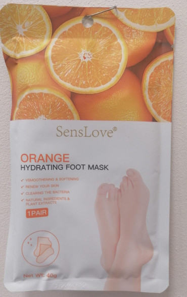 Маска для ног увлажняющая Апельсин (Foot Mask Hydrating Orange SensLove) 2 шт