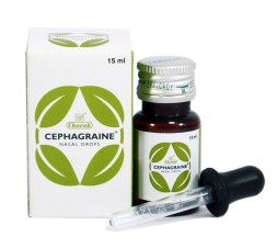 УЦЕНКА! Капли в нос при насморке Сефагрейн Чарак ПОМЯТА КОРОБОЧКА (Cephagraine Nasal Drops Charak) 15 мл