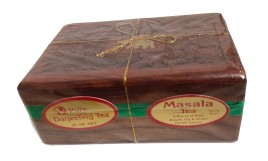 Набор чая подарочный в деревянной шкатулке Дарджилинг и Масала (Pure Darjeeling and Masala Tea) 100 г (50 г + 50 г)