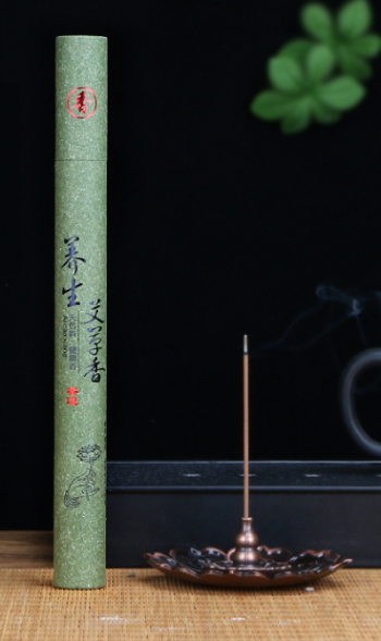 Китайские палочки благовония в тубе Оздоравливающий аромат полыни (Chinese incense Health Wormwood fragrance) 20 г (40 шт)