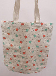 Сумка шоппер Пес сладкоежка натуральный хлопок Индия 40 х 37 см