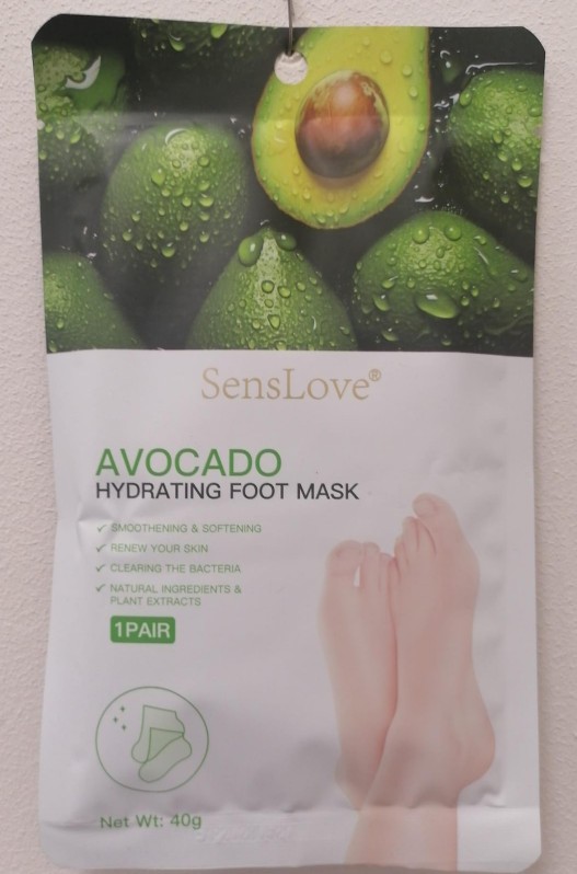 Маска для ног увлажняющая Авокадо (Foot Mask Hydrating Avocado SensLove) 2 шт