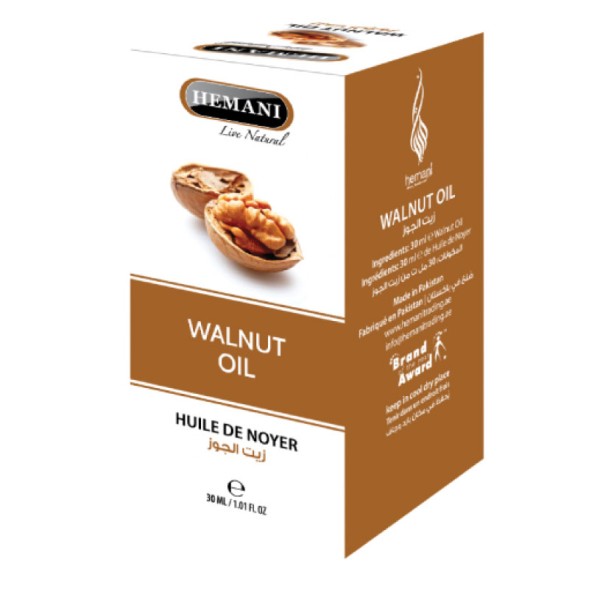 УЦЕНКА! Масло Грецкого Ореха Хемани БЕЗ КОРОБОЧКИ (Hemani Walnut oil) 30 мл 