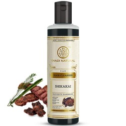 УЦЕНКА! Шампунь Шикакай Кхади БЕЗ ПЛЁНКИ (Shikakai Shampoo Khadi) 210 мл
