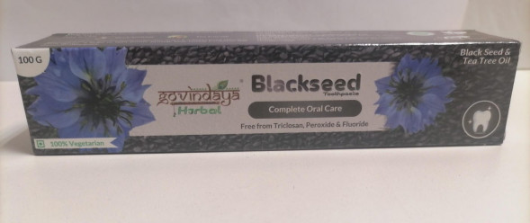 Зубная паста Черный тмин Говиндая (Blackseed toothpaste Govindaya) 100 г