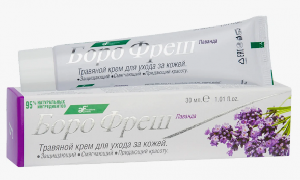 Травяной крем для кожи с Лавандой Боро Фреш (Herbal skin care cream Lavender Boro Fresh) 30 мл
