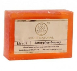 УЦЕНКА! Мыло Мед и Глицерин Кхади ПОМЯТО (Khadi Glycerine Honey soap) 125 г