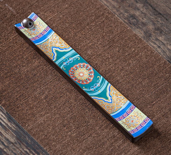 Подставка для благовоний керамическая Этническая эмаль 22,5 см