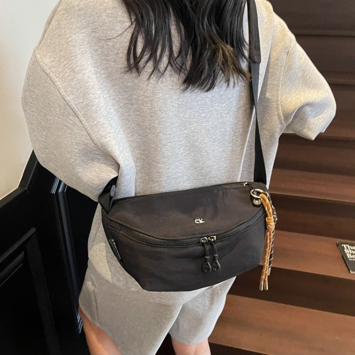 Универсальная сумка через плечо черная (Ck)