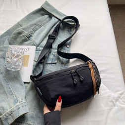 Универсальная сумка через плечо черная (Ck)