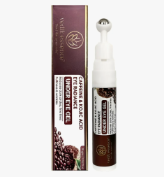 Гель роллер для ухода за кожей вокруг глаз от темных кругов и мешков (Caffeine and Kojic Acid Under eye gel Vedik Essence) 15 г