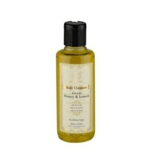 УЦЕНКА! Шампунь Мед и Лимон Кхади БЕЗ ПЛЕНКИ (Khadi Honey Lemon) 210 мл