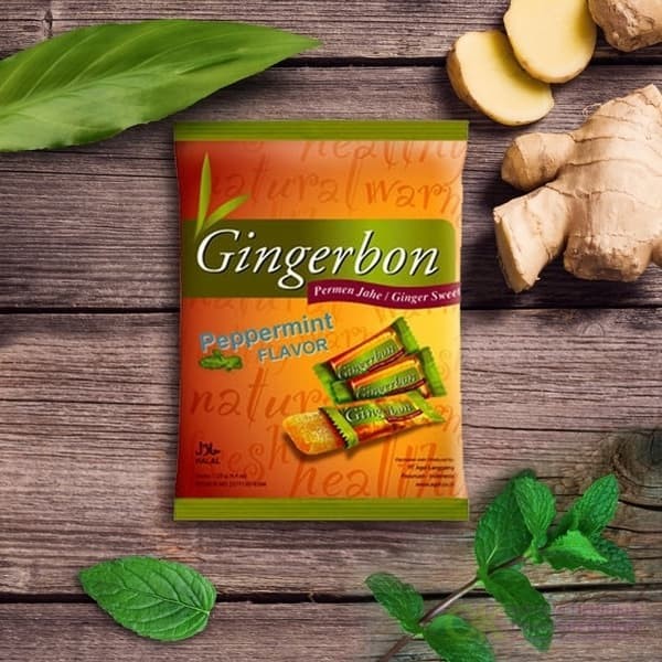 Имбирные конфеты с мятой Джинджербон (Gingerbon Peppermint Candy) 125г