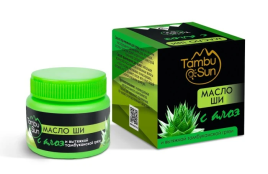 Масло Ши для лица с маслом алоэ вера и вытяжкой тамбуканской грязи (TambuSun) 50 мл
