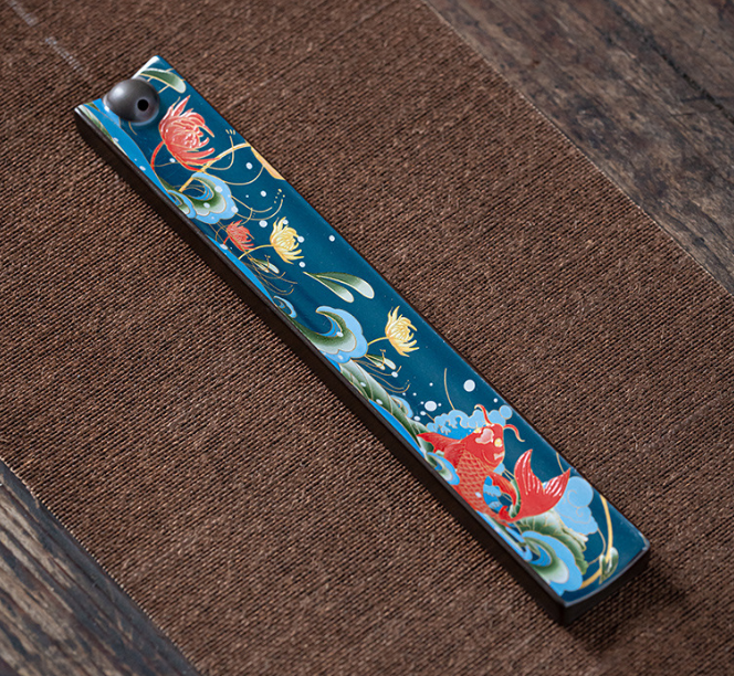 Подставка для благовоний керамическая Рыба сом 22,5 см