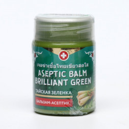 Тайская зеленка с экстрактом лемонграсса (Binturong Aseptic Balm Brilliant Green Lemon grass) 50 г