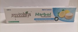 Зубная паста Соль и Лимон Говиндая (Salt and Lemon toothpaste Govindaya) 100 г